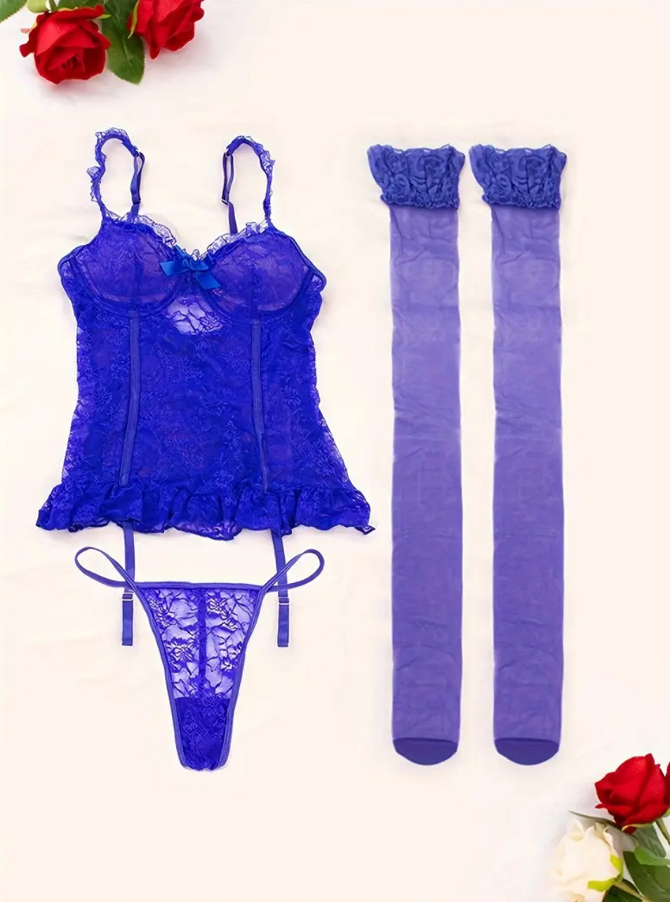 Set di biancheria intima in pizzo