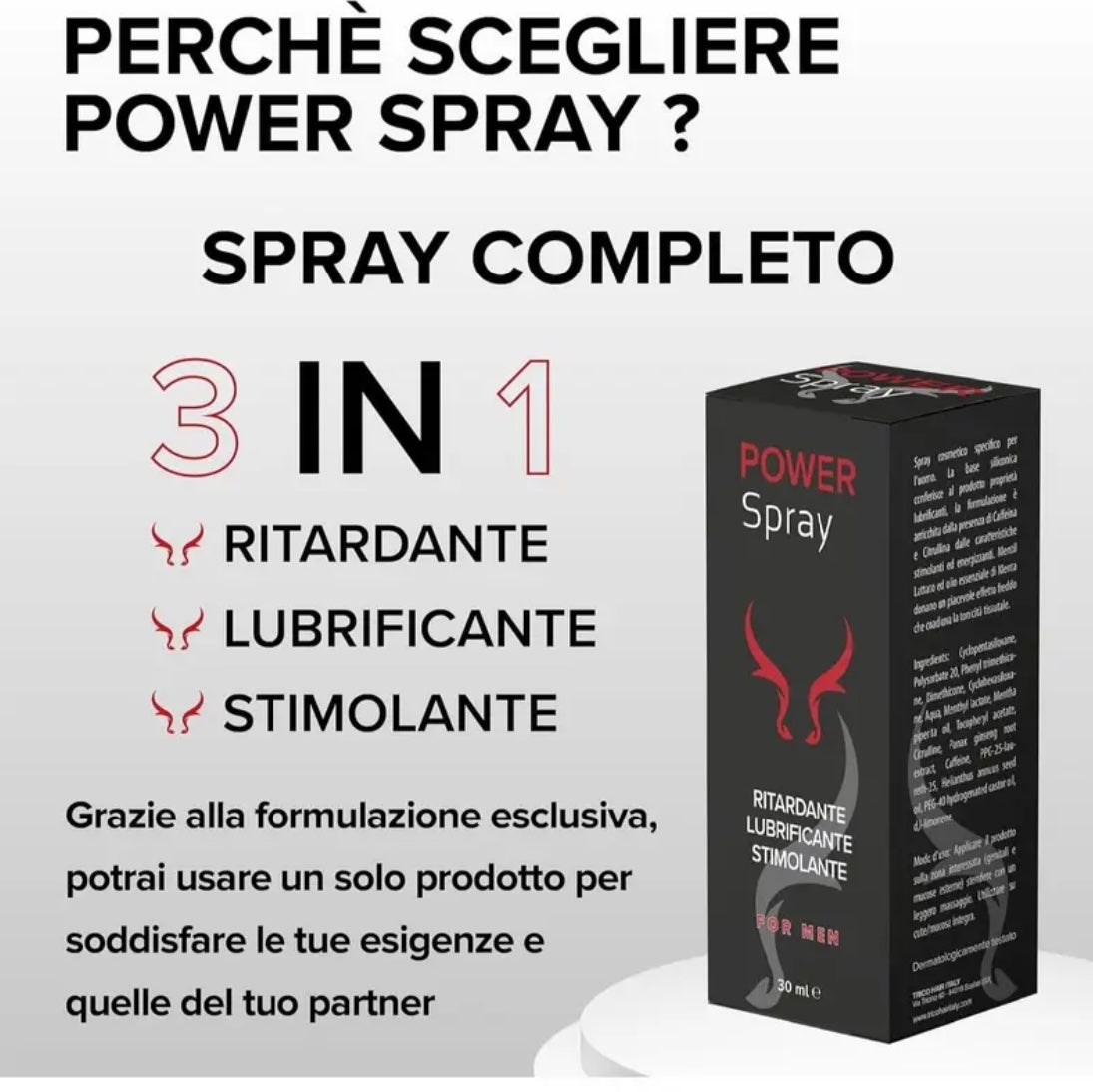 Spray ritardante