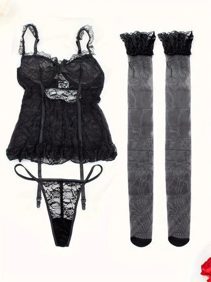 Set di biancheria intima in pizzo
